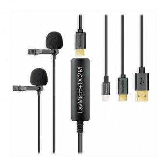 Микрофоны для радиосистем петличные SARAMONIC LavMicro+DC2M 85080
