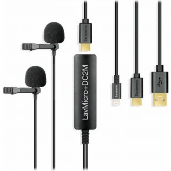 Микрофоны для радиосистем петличные SARAMONIC LavMicro+DC2M 85080